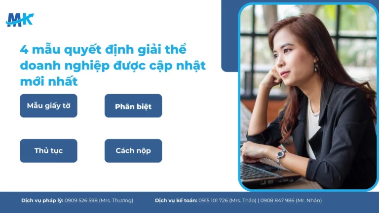 4 mẫu quyết định giải thể doanh nghiệp được cập nhật mới nhất