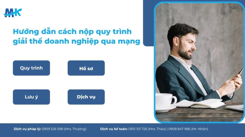 Hướng dẫn quy trình nộp hồ sơ giải thể doanh nghiệp qua mạng
