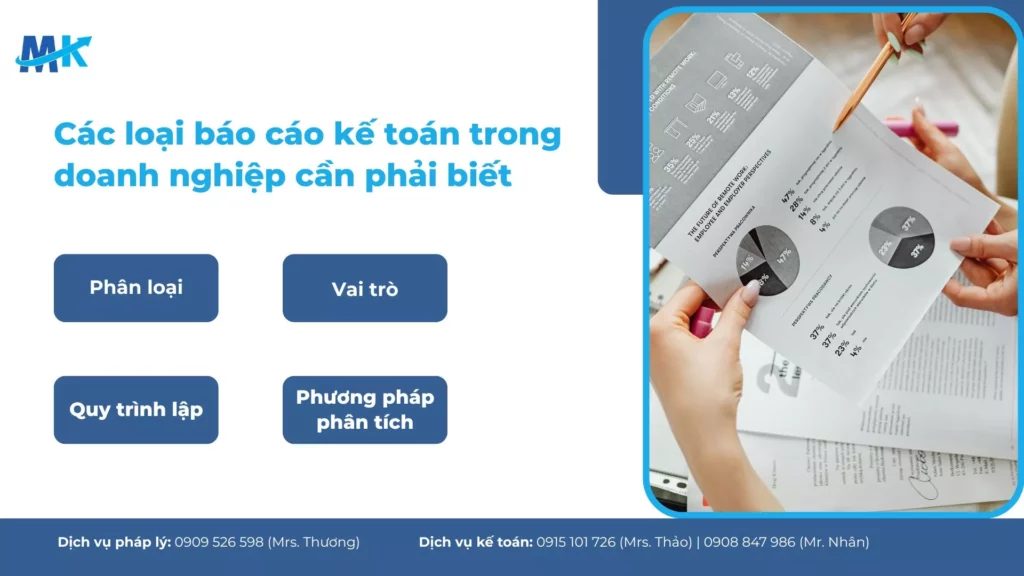 Các loại báo cáo kế toán trong doanh nghiệp cần phải biết