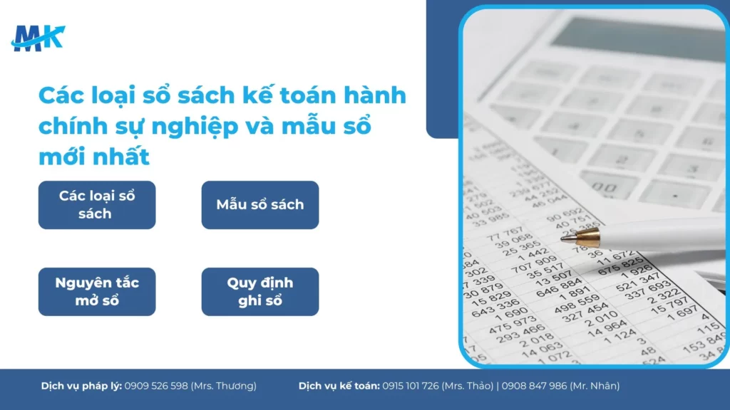 Các loại sổ sách kế toán hành chính sự nghiệp và mẫu sổ mới nhất