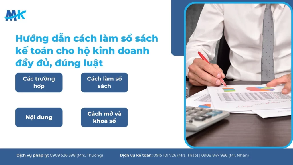 Hướng dẫn cách làm sổ sách kế toán cho hộ kinh doanh đầy đủ, đúng luật