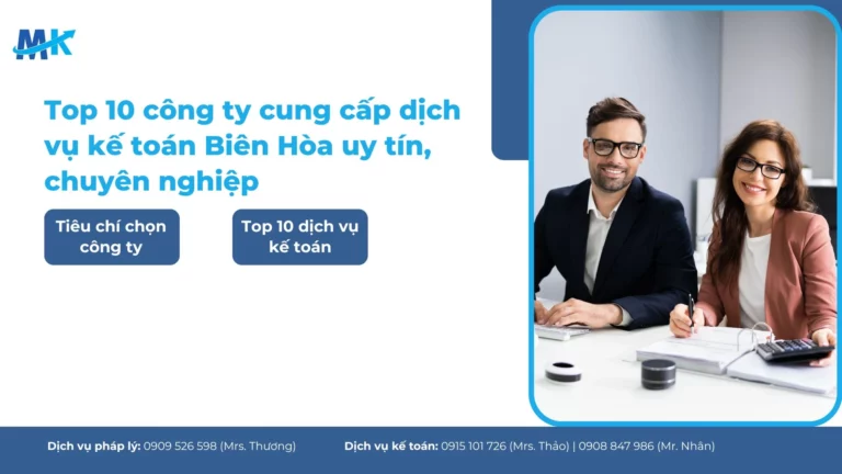 Top 10 công ty cung cấp dịch vụ kế toán Biên Hòa, Đồng Nai uy tín, chuyên nghiệp