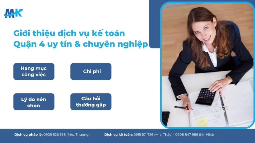 Giới thiệu dịch vụ kế toán Quận 4 uy tín và chuyên nghiệp