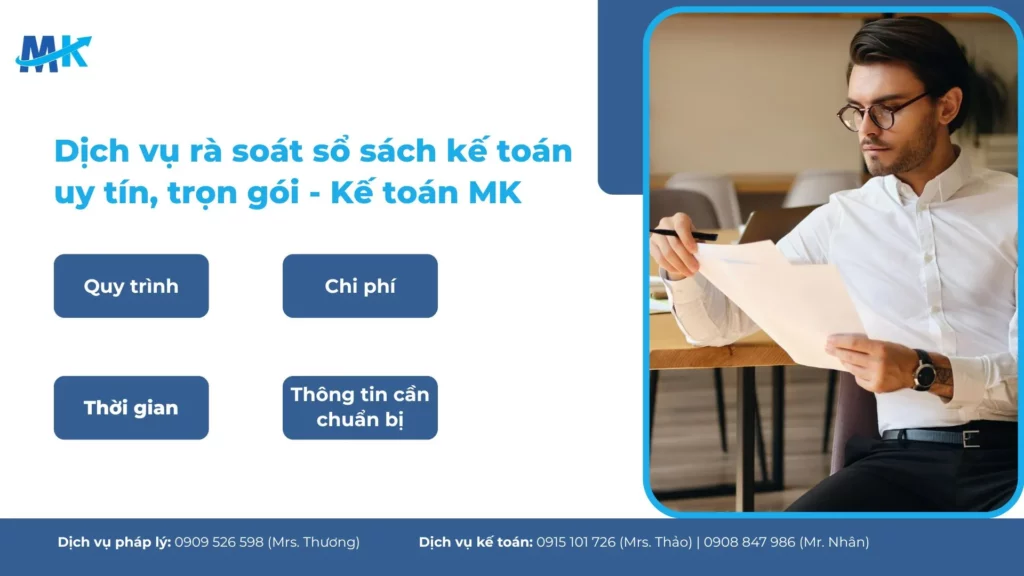 Dịch vụ rà soát sổ sách kế toán uy tín, trọn gói