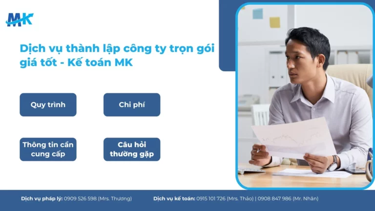 Dịch vụ thành lập công ty uy tín, trọn gói chỉ từ 999,000đ