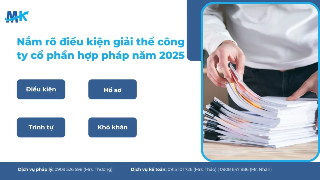 Hướng dẫn chi tiết trình tự, thủ tục giải thể công ty cổ phần