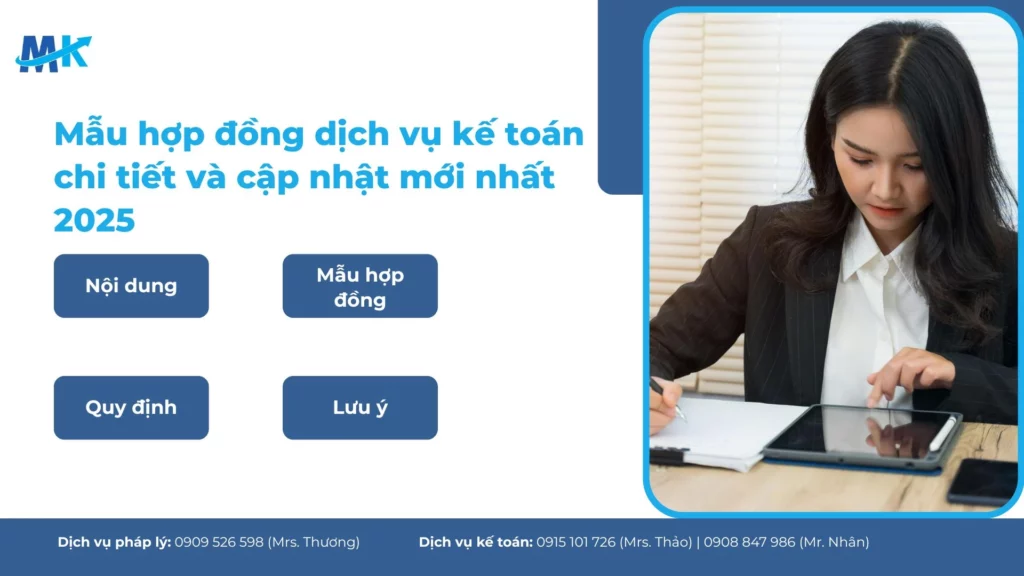 Mẫu hợp đồng dịch vụ kế toán với cá nhân và doanh nghiệp mới nhất 2025
