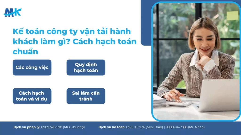 Kế toán công ty vận tải hành khách làm gì? Cách hạch toán chuẩn