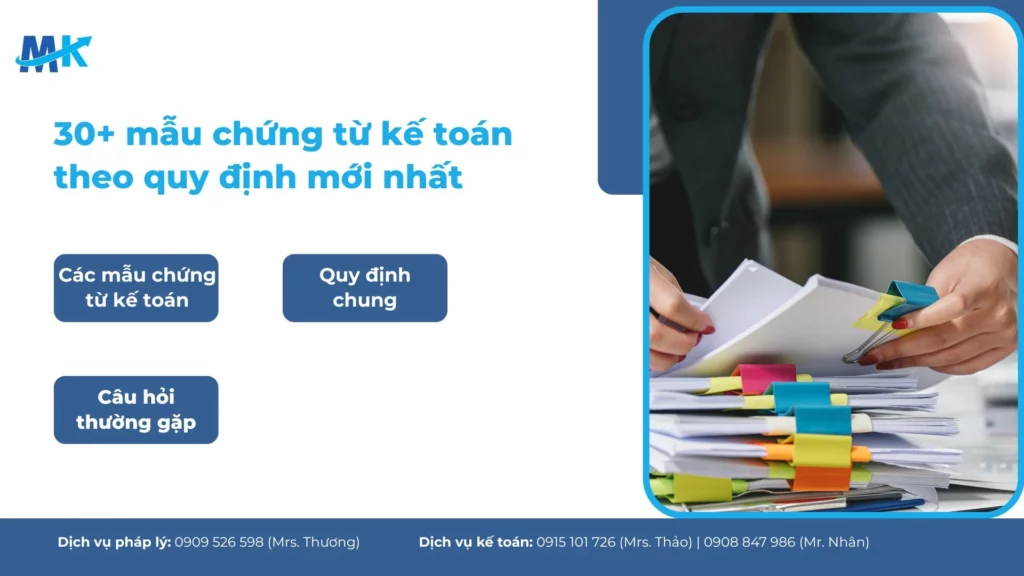 30+ mẫu chứng từ kế toán theo quy định mới nhất