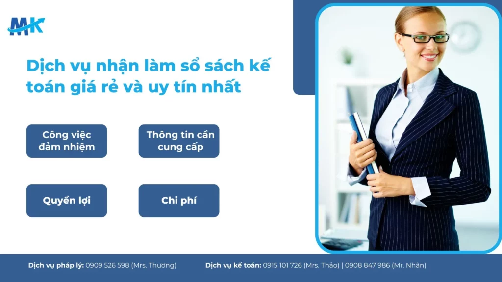 Dịch vụ nhận làm sổ sách kế toán giá rẻ và uy tín