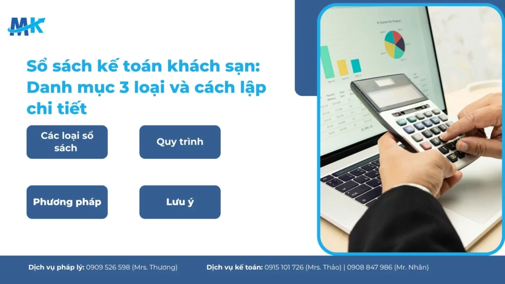 Chi tiết 3 loại sổ sách kế toán khách sạn và cách lập