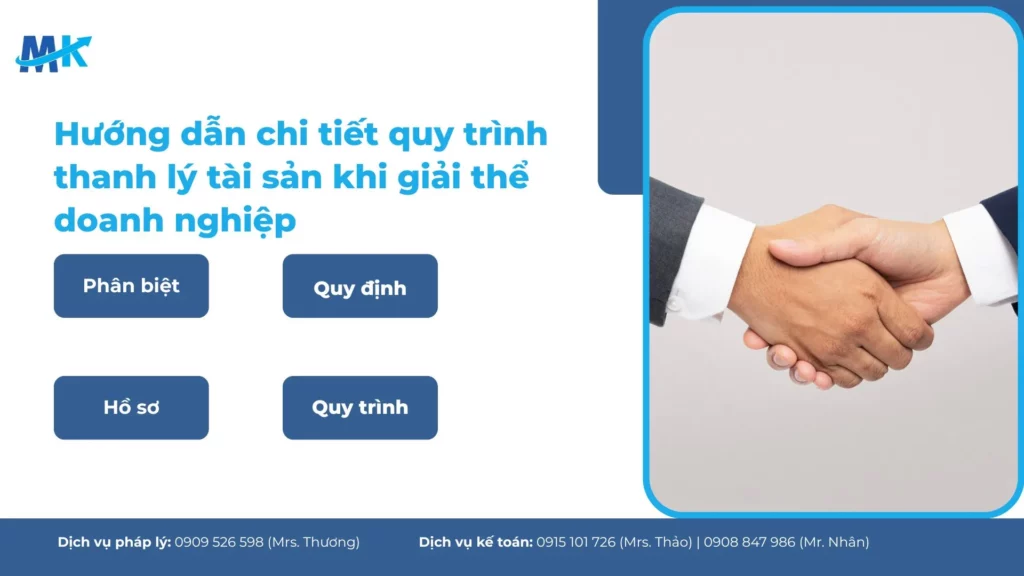 Quy trình thanh lý tài sản khi giải thể doanh nghiệp theo quy định mới nhất