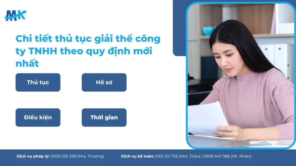 Chi tiết thủ tục giải thể công ty TNHH theo quy định mới nhất