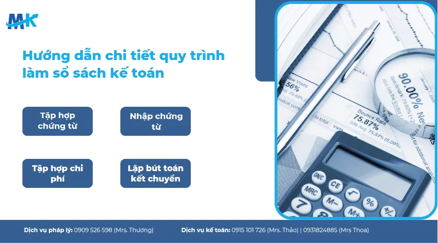 Hướng dẫn chi tiết quy trình làm sổ sách kế toán 2026