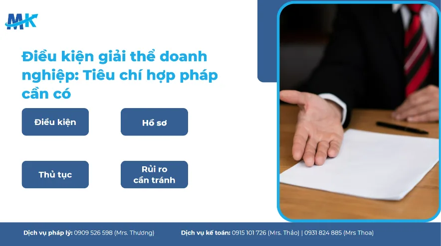 Hướng dẫn chi tiết trình tự, thủ tục giải thể công ty 2026