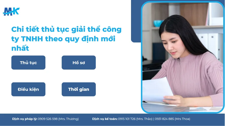 Chi tiết thủ tục giải thể công ty TNHH theo quy định mới nhất 2026