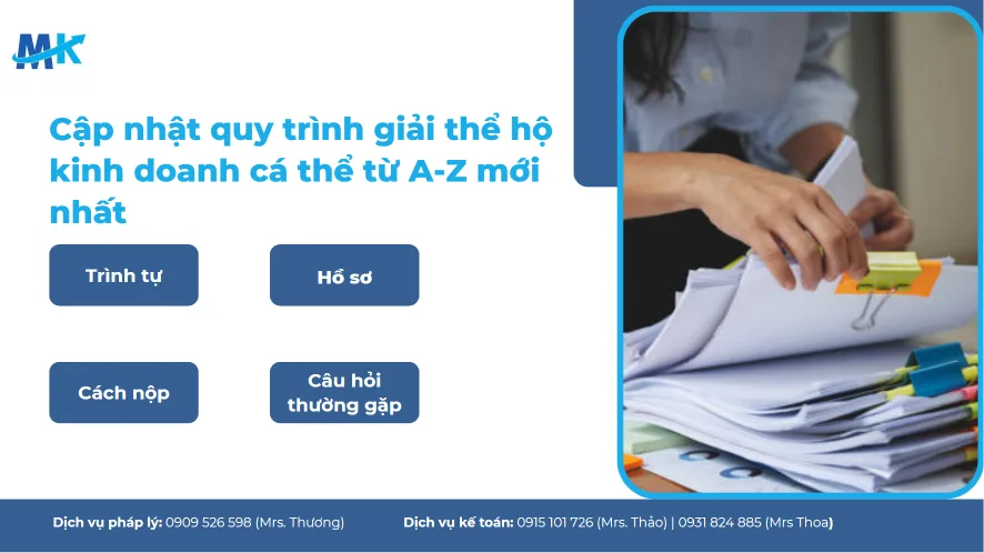 Cập nhật hồ sơ, thủ tục và quy trình giải thể hộ kinh doanh cá thể từ A-Z 2026