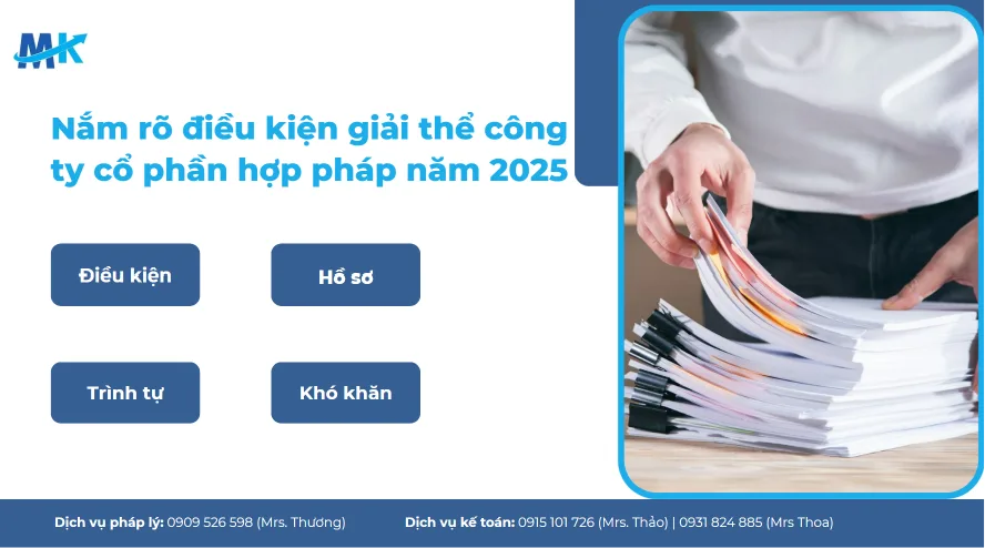 Hướng dẫn chi tiết trình tự, thủ tục giải thể công ty cổ phần 2026