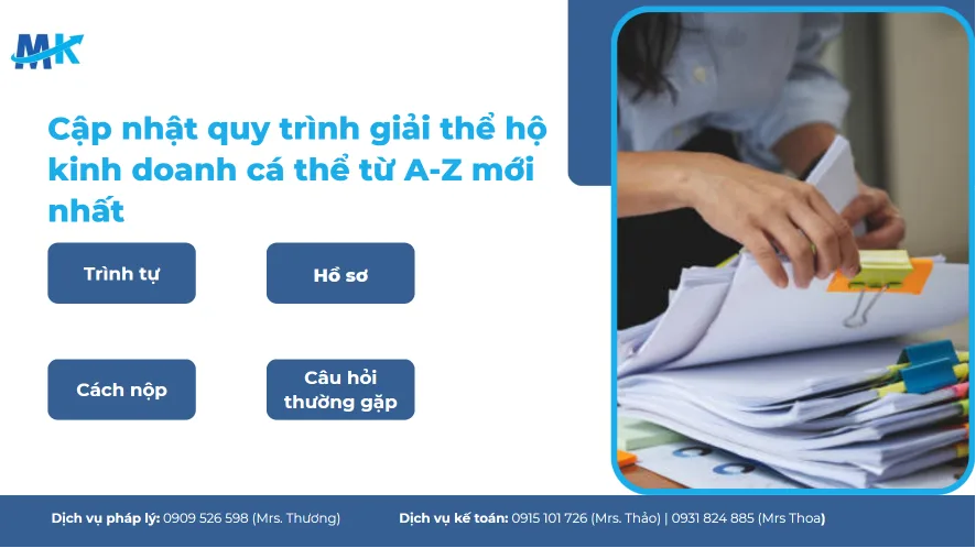 Cập nhật hồ sơ, thủ tục và quy trình giải thể hộ kinh doanh cá thể từ A-Z