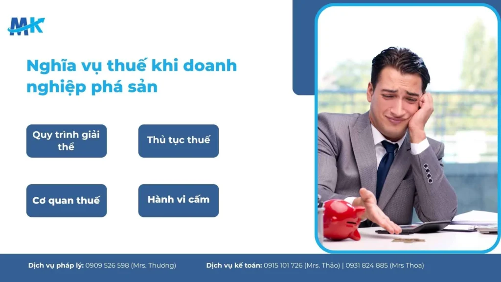 Xử lý nghĩa vụ thuế khi doanh nghiệp phá sản