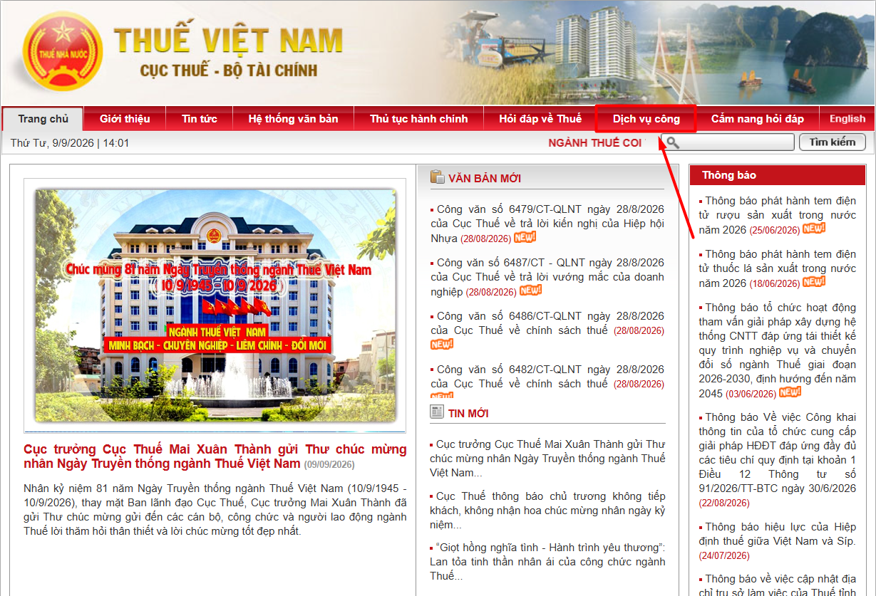 tra cứu th&ocirc;ng tin người nộp thuế trạng th&aacute;i 03, 05, 06 bước 2