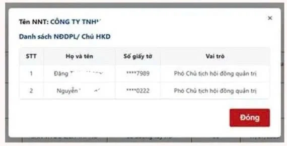tra cứu th&ocirc;ng tin người nộp thuế trạng th&aacute;i 03, 05, 06 bước 4.3