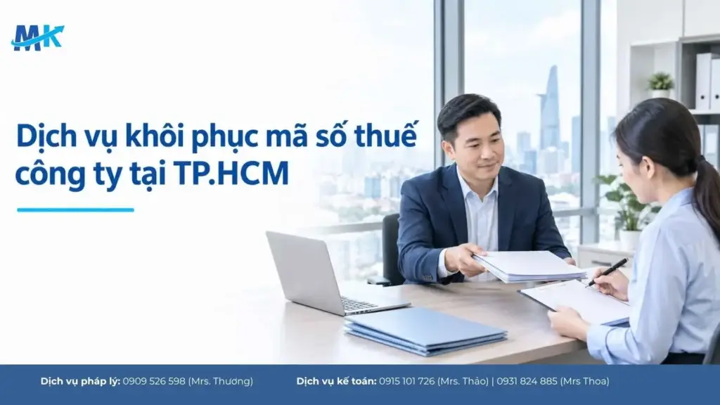 Dịch vụ khôi phục mã số thuế: giám đốc bàn giao hồ sơ công ty