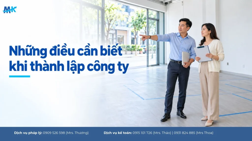 Những điều cần biết khi thành lập công ty: 7 việc phải làm 2026